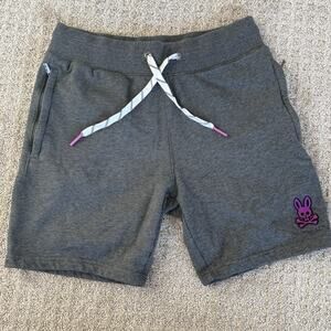 PSYCHO BUNNY Mens Limited Edition Bailey Sweat Shorts Small 7" Length